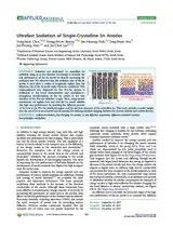 Ultrafast sodiation of single-crystalline Sn anodes