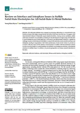 Review on Interface and Interphase Issues in Sulfide Solid-State Electrolytes for All-Solid-State Li-Metal Batteries