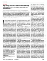 High-entropy mechanism to boost ionic conductivity