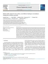 Molten GaBi catalyst for low-carbon, cost-effective hydrogen via moderate-temperature methane pyrolysis