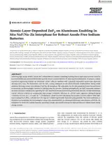 Atomic-Layer-Deposited ZnF2 on Aluminum Enabling In Situ NaF/Na–Zn Interphase for Robust Anode-Free Sodium Batteries